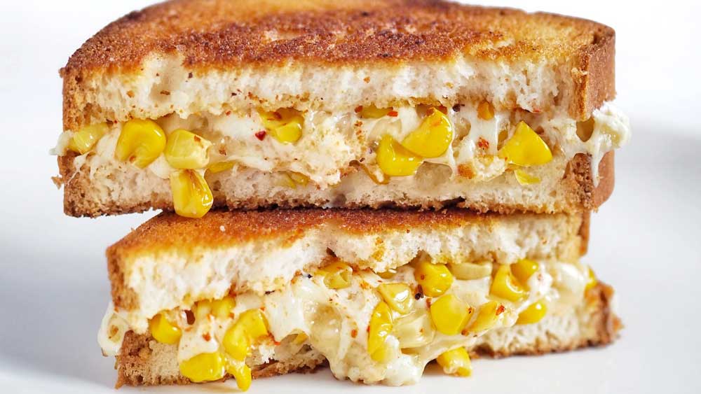 Street Corn Grilled Cheese - Elotes Grilled Cheese